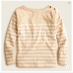 J Crew Mariner Cloth Boatneck Shirt Large